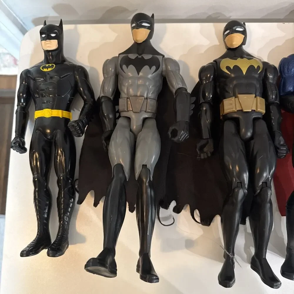 DC Comics Action Figure Lot Batman Superman Robin Joker 6 Large Figures
